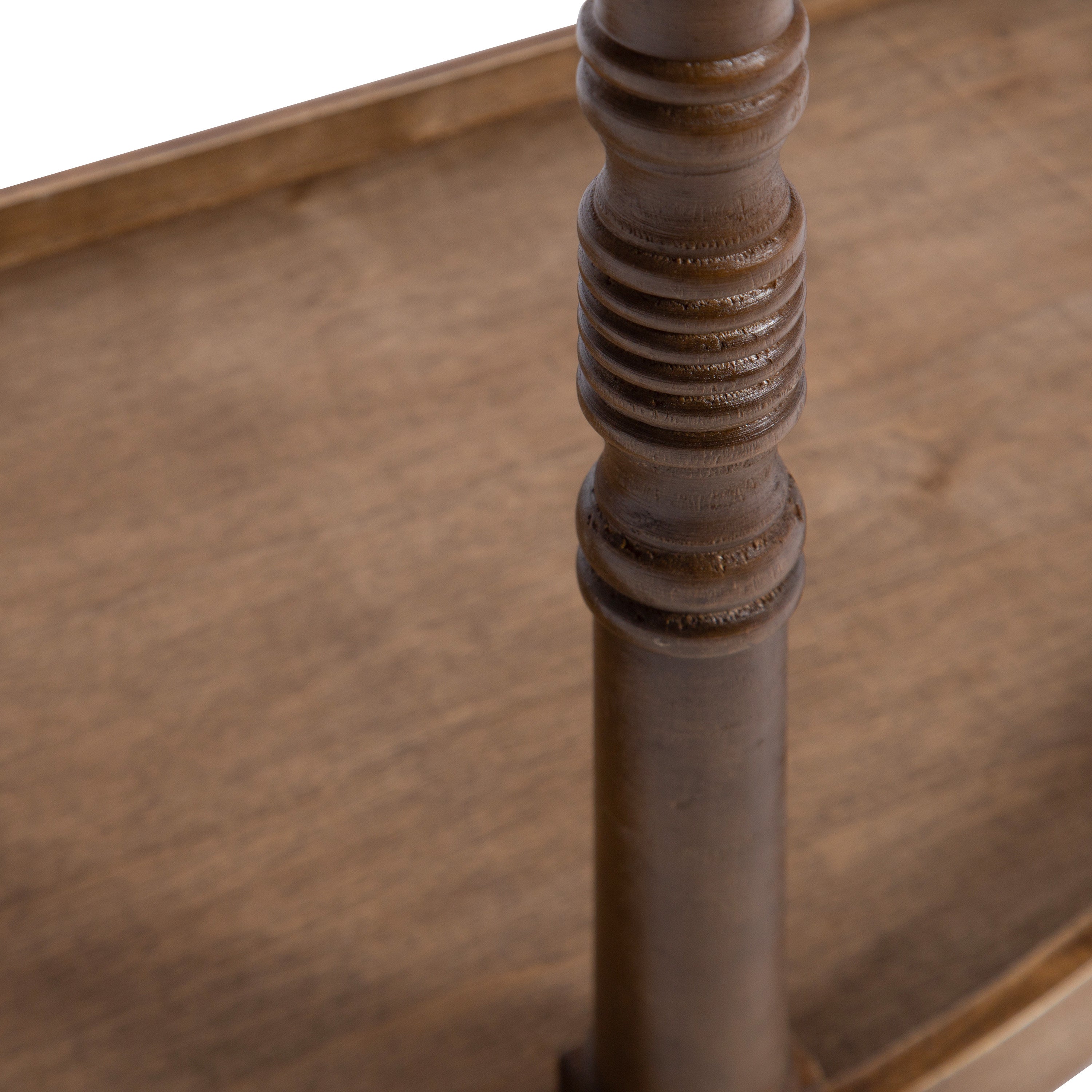 Bellport Wood Console Table with Shelf