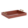 Lipton Decorative Wood Tray with Metal Handles