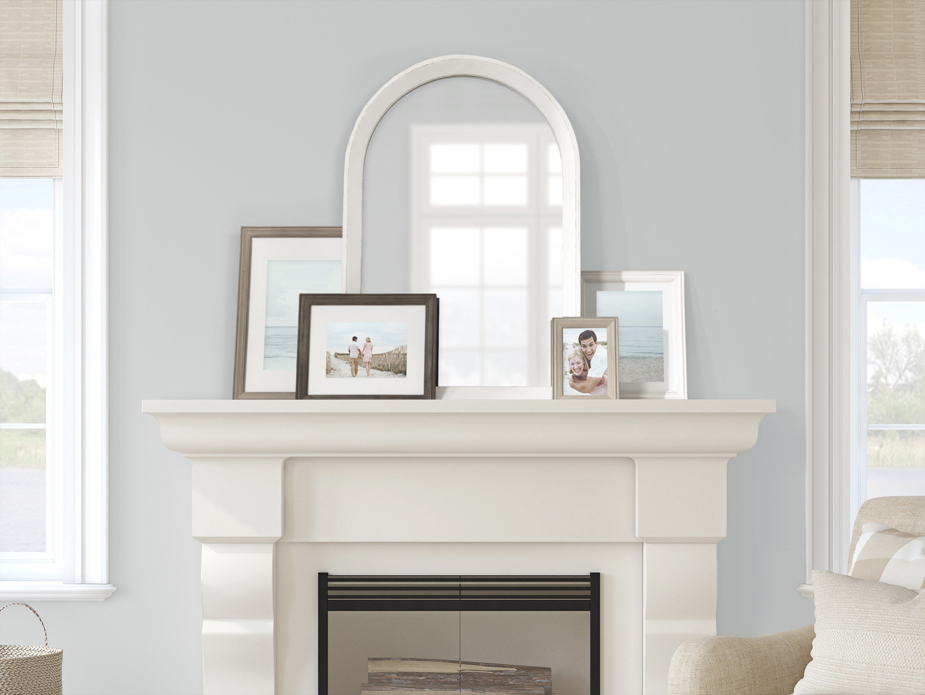 Hartman Wood Framed Arch Wall Mirror