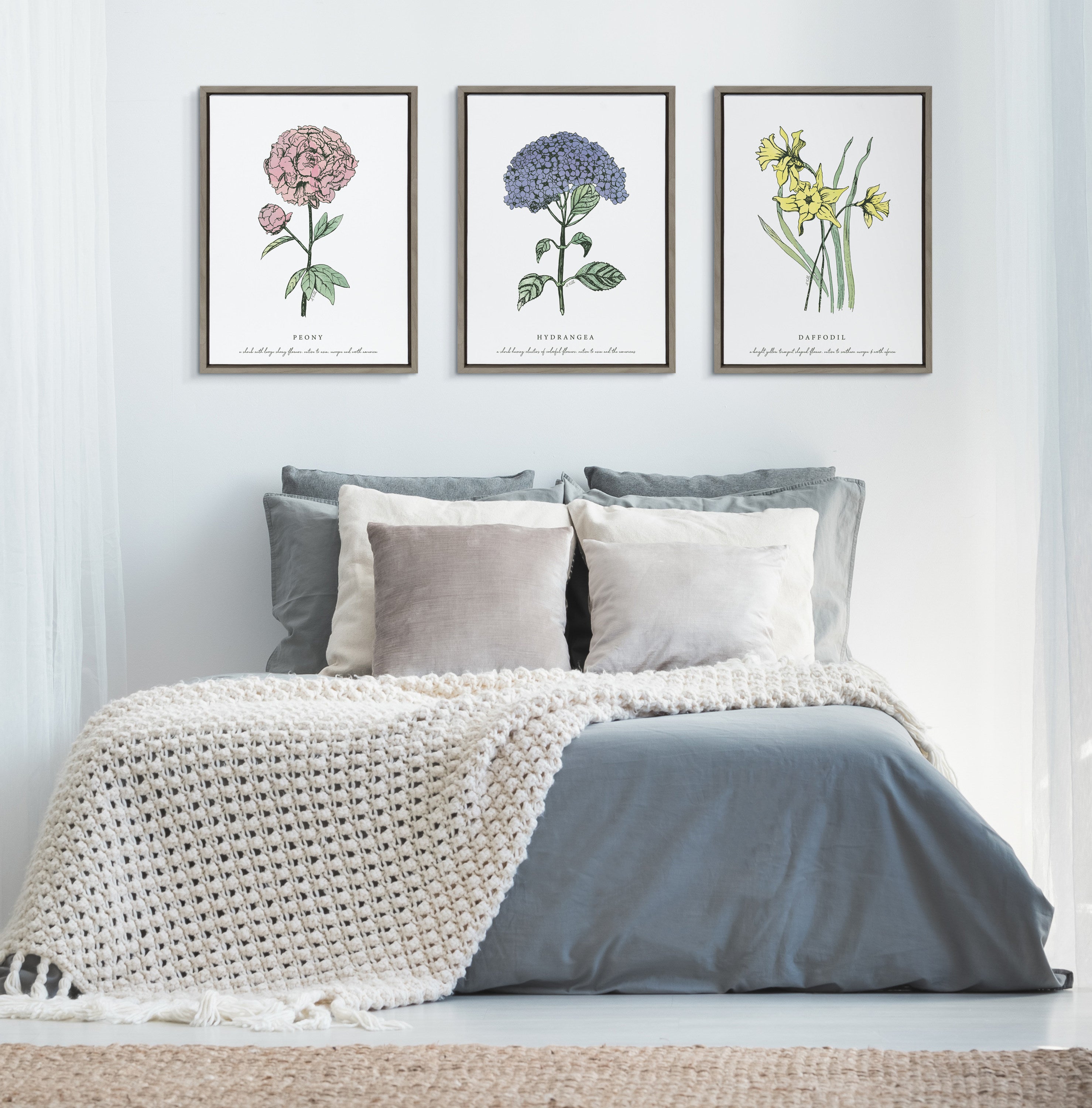 Sylvie Spring Daffodil Framed Canvas by Statement Goods
