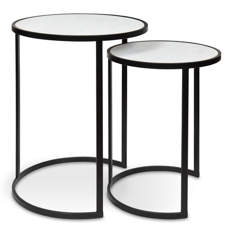 Gracen Metal and Wood Nesting Tables