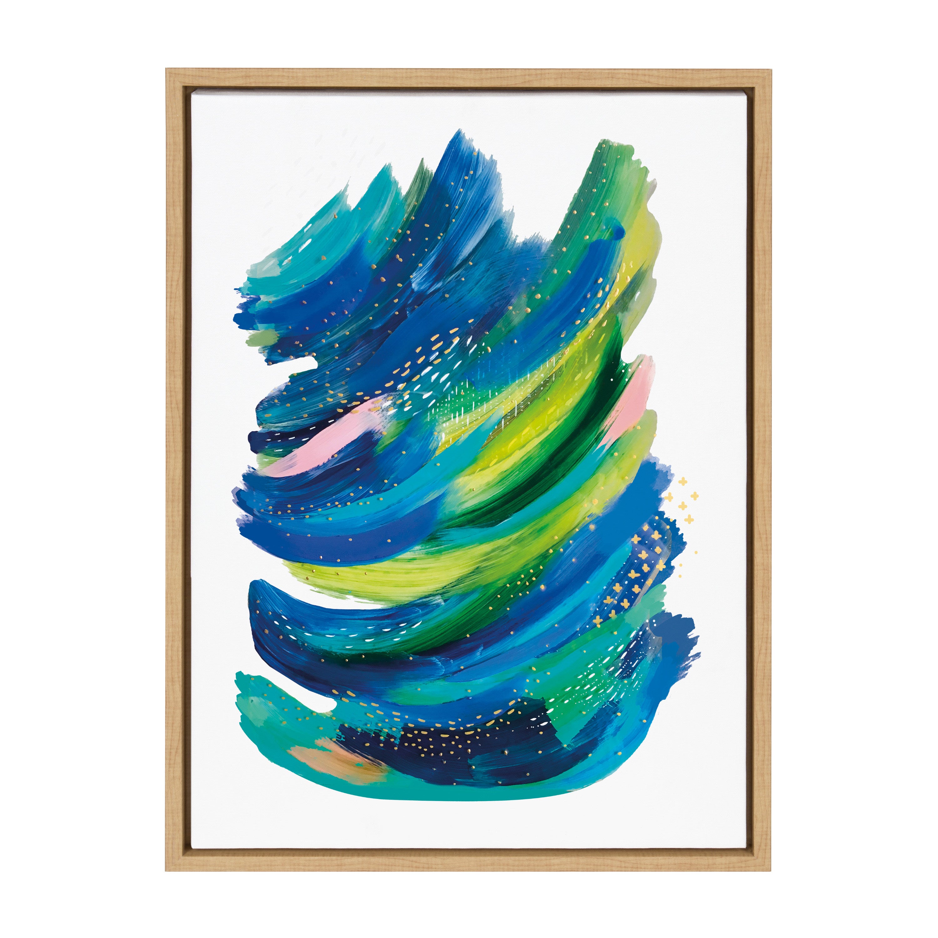 Sylvie Bright Abstract 2 Framed Canvas by Jessi Raulet of Ettavee