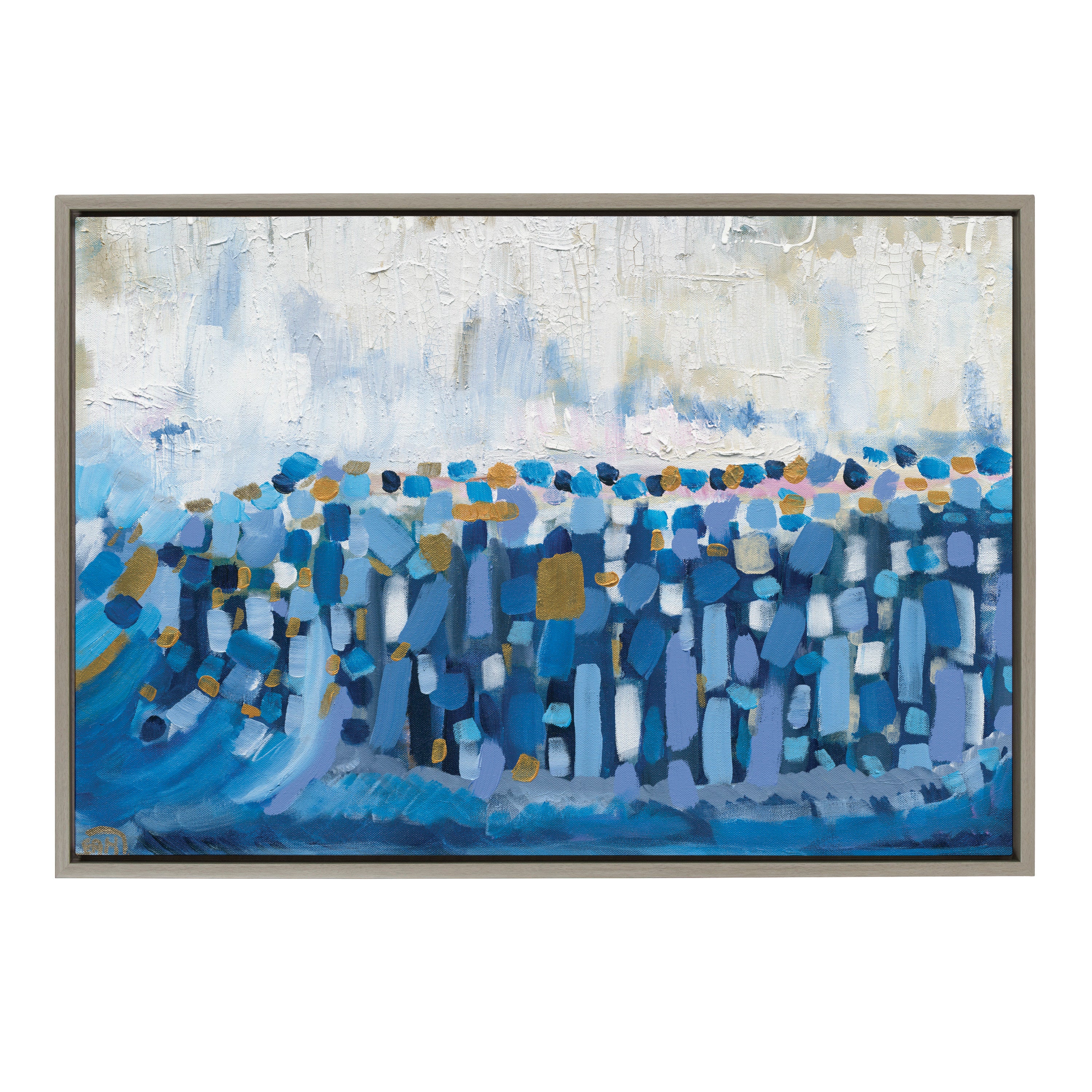 Sylvie Queen Elizabeth II Framed Canvas by Leah Nadeau