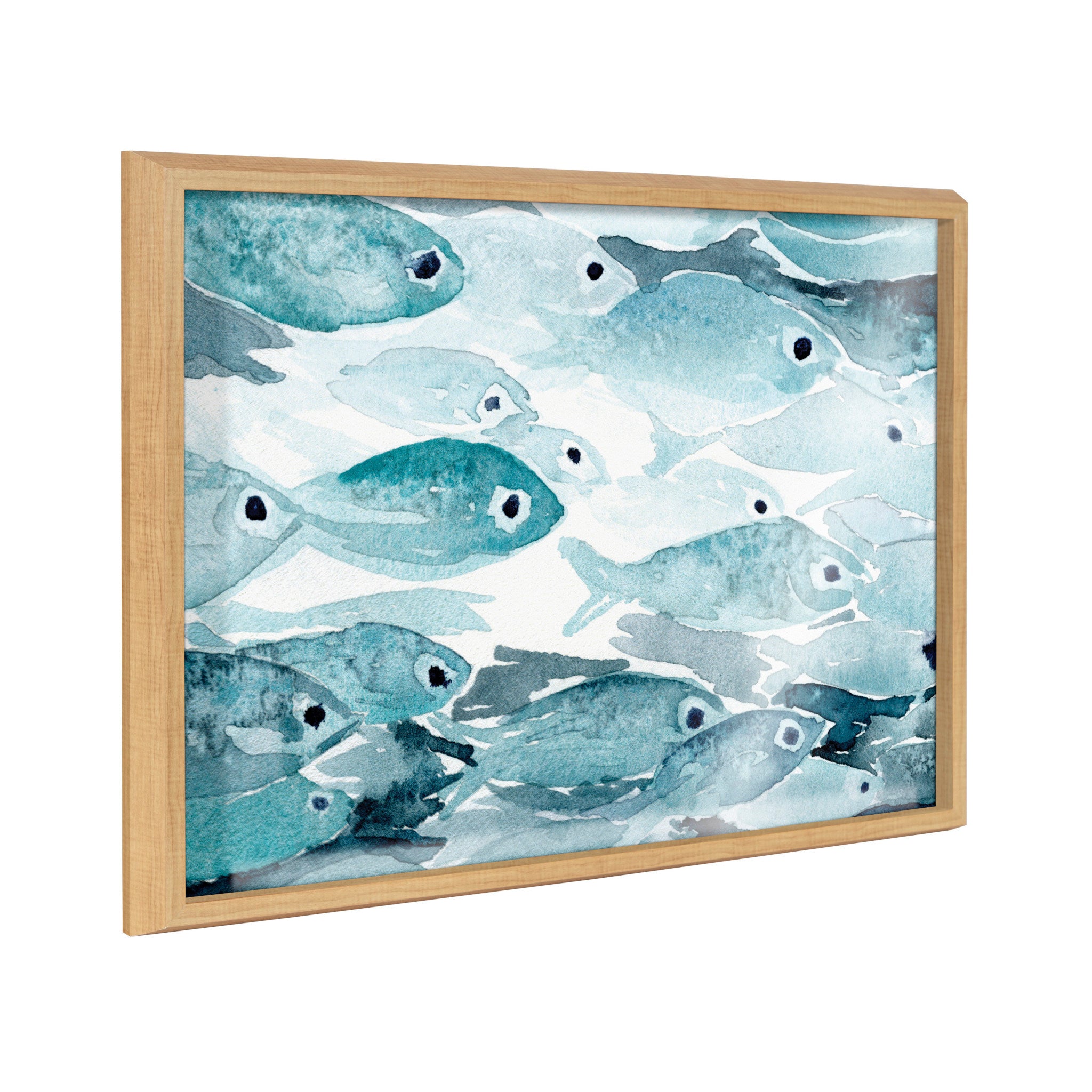 Blake Aholehole Framed Printed Glass by Janet Meinke-Lau