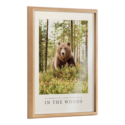 Blake Bathroom In The Woods Framed Printed Glass by The Creative Bunch Studio