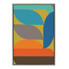 Sylvie Retro Organic Framed Canvas by Apricot and Birch