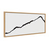 Sylvie Elevated Abstract Minimalist Mountain Landscape Framed Canvas by The Creative Bunch Studio