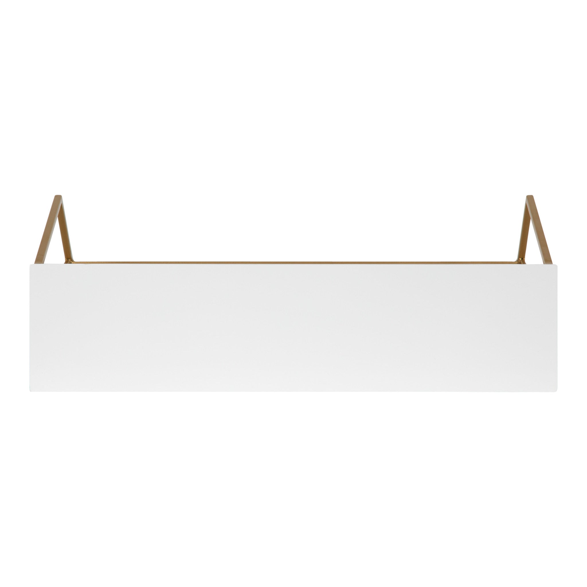 Brost Wood and Metal Wall Shelf