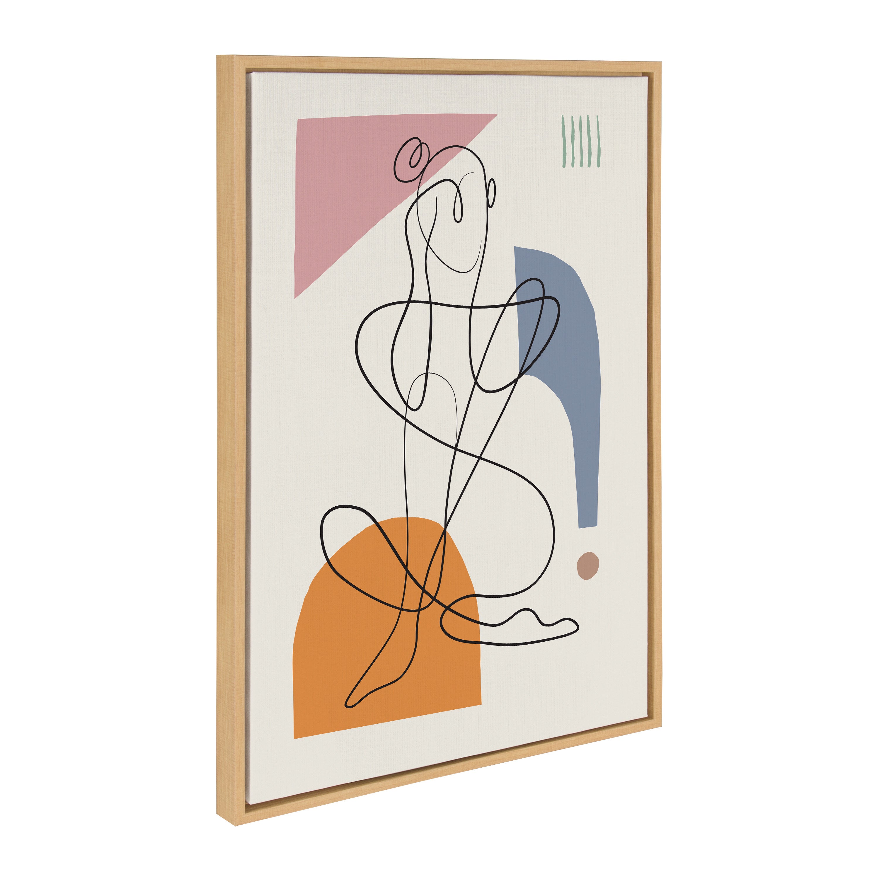 Sylvie Thinking of You Framed Canvas by Rachel Lee of My Dream Wall