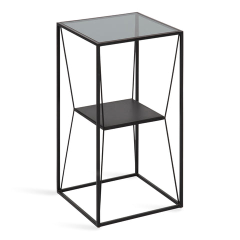 Knight Metal Glass Side Table