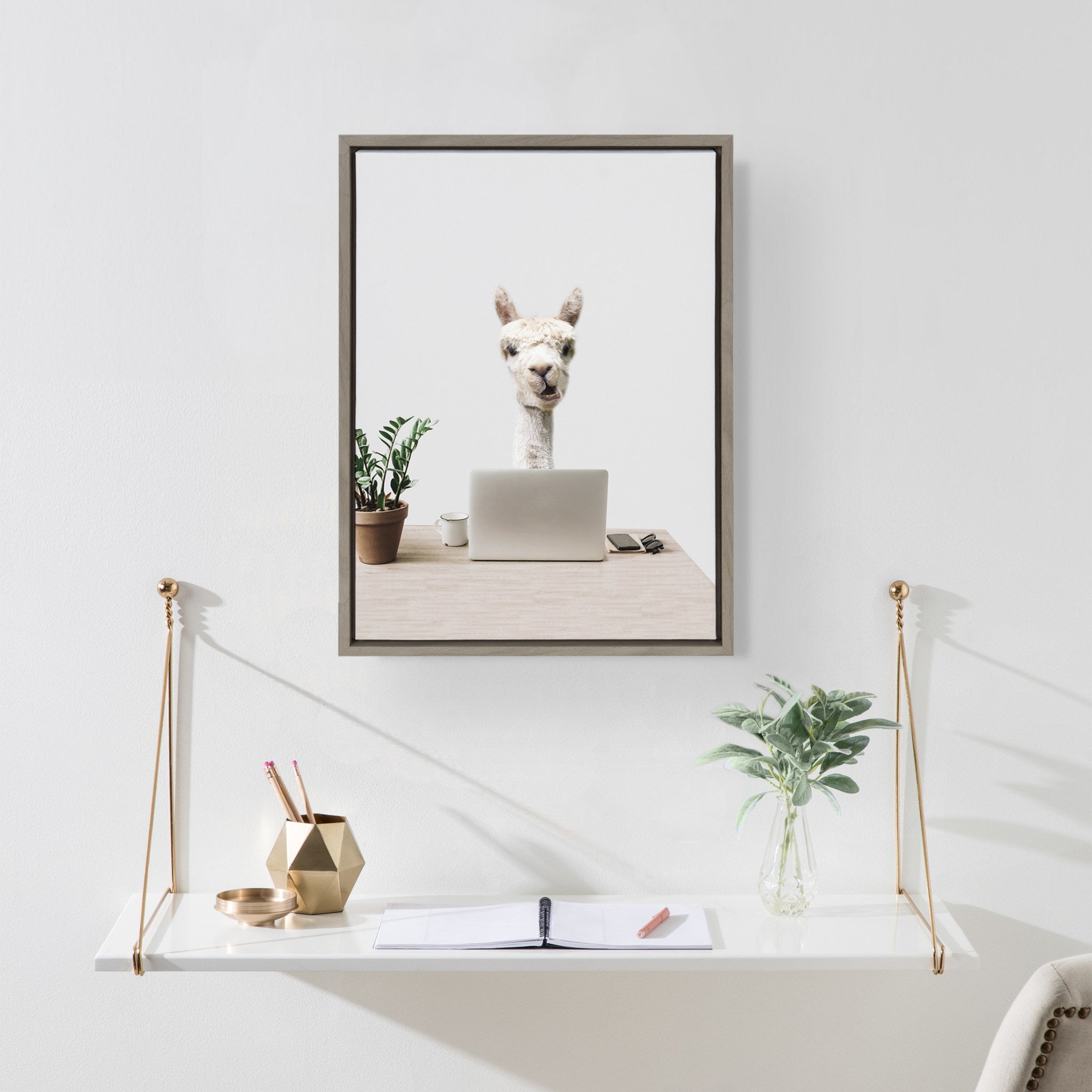 Sylvie Mr. Al Paca here,  I’m in Distribution Framed Canvas by The Creative Bunch Studio
