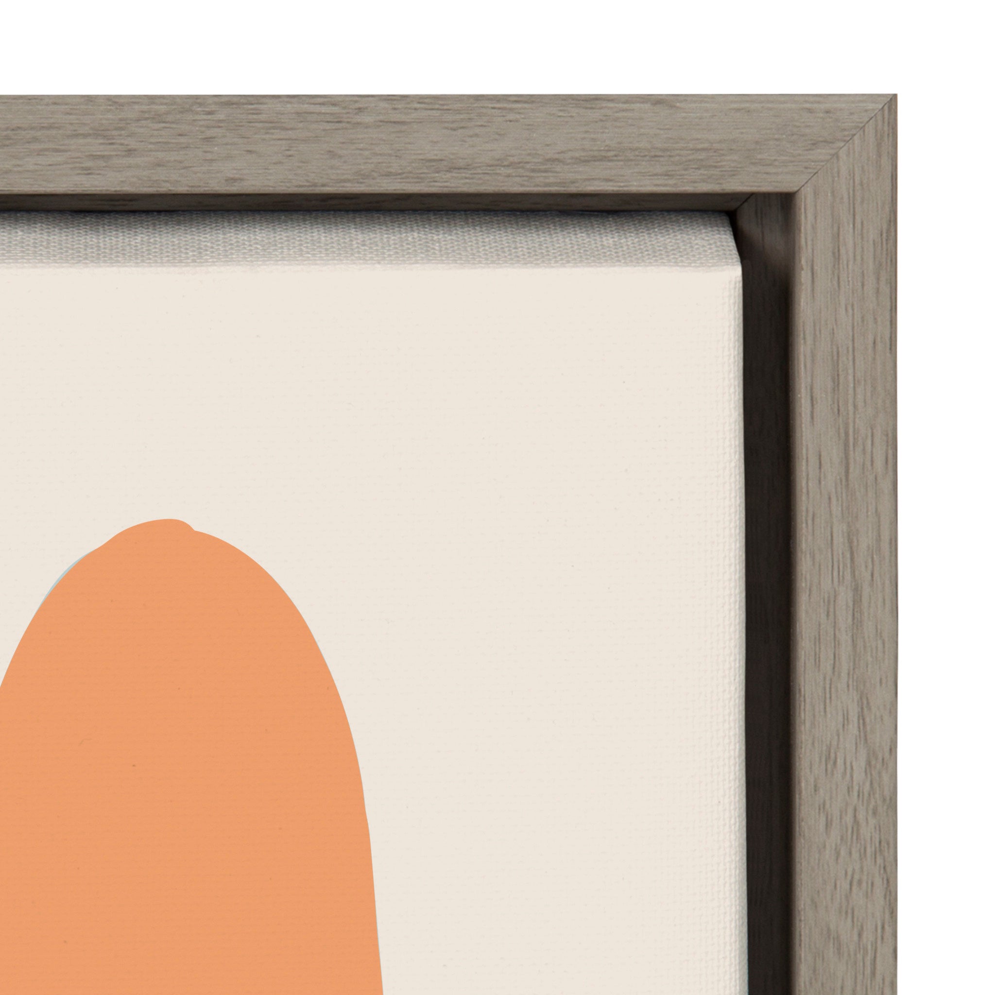 Sylvie Sea Breeze Board Pattern Framed Canvas by Hannah Beisang