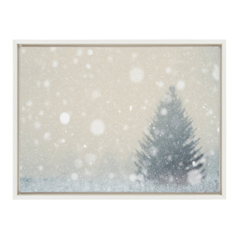 Sylvie Snow Day Framed Canvas by Robert Cadloff of Bomobob