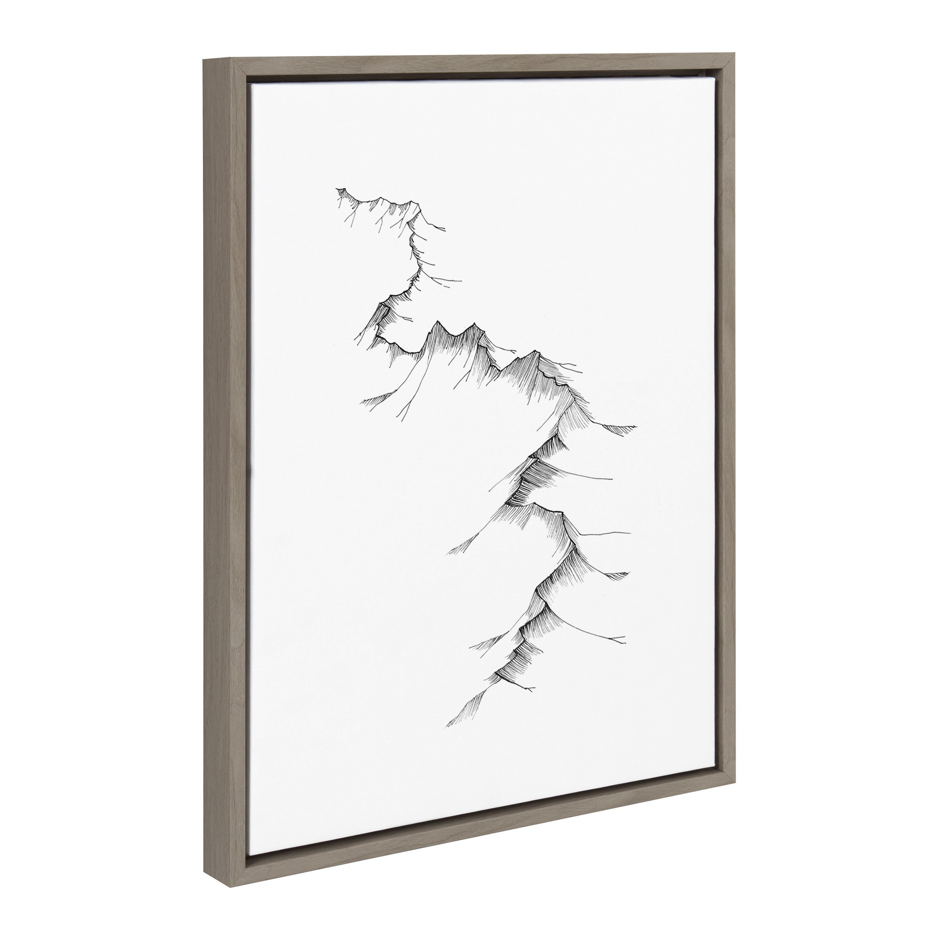 Sylvie Mountains Framed Canvas by Viola Kreczmer