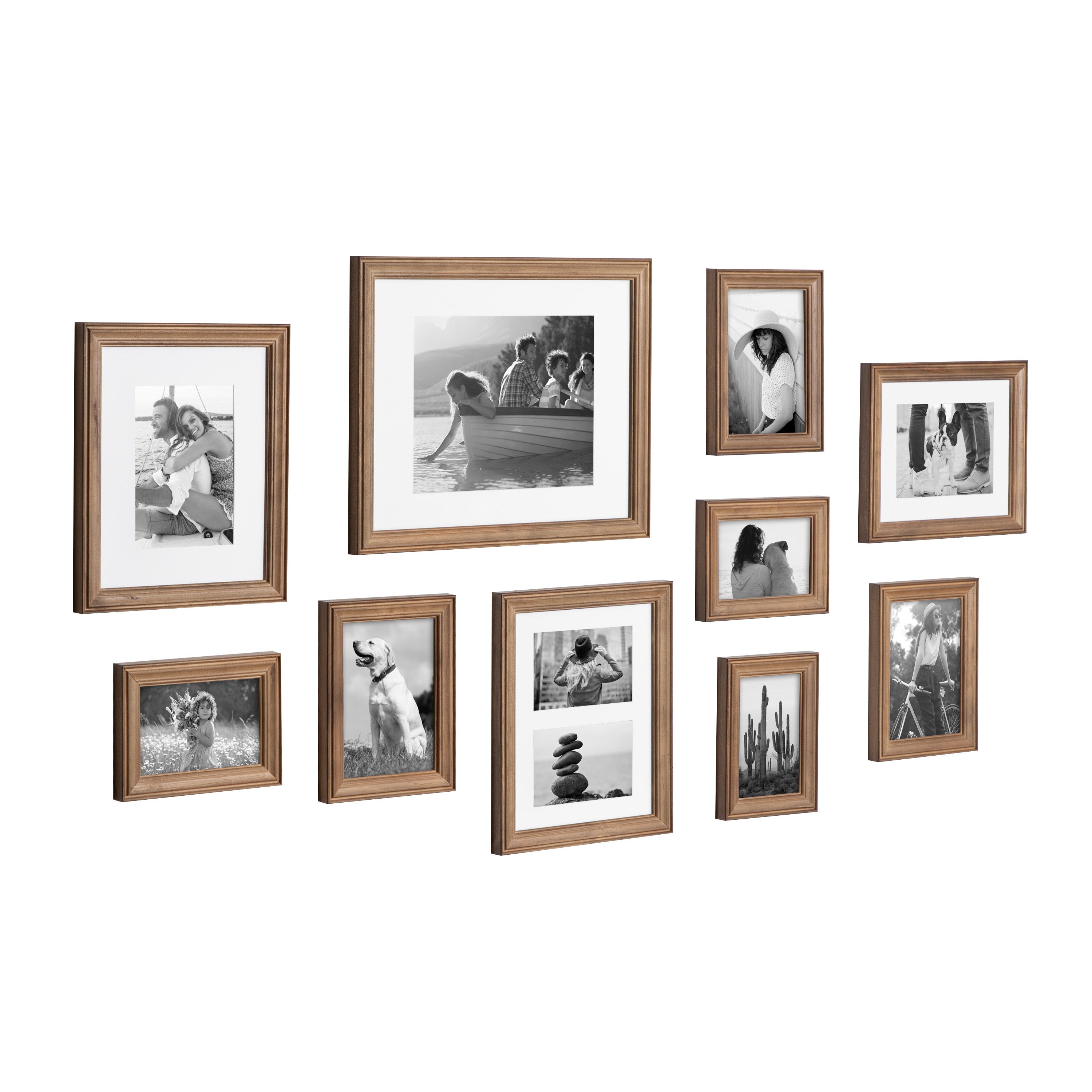 Kate and Laurel Gallery 10-Piece Wall Picture Frame Kit, Set of 10