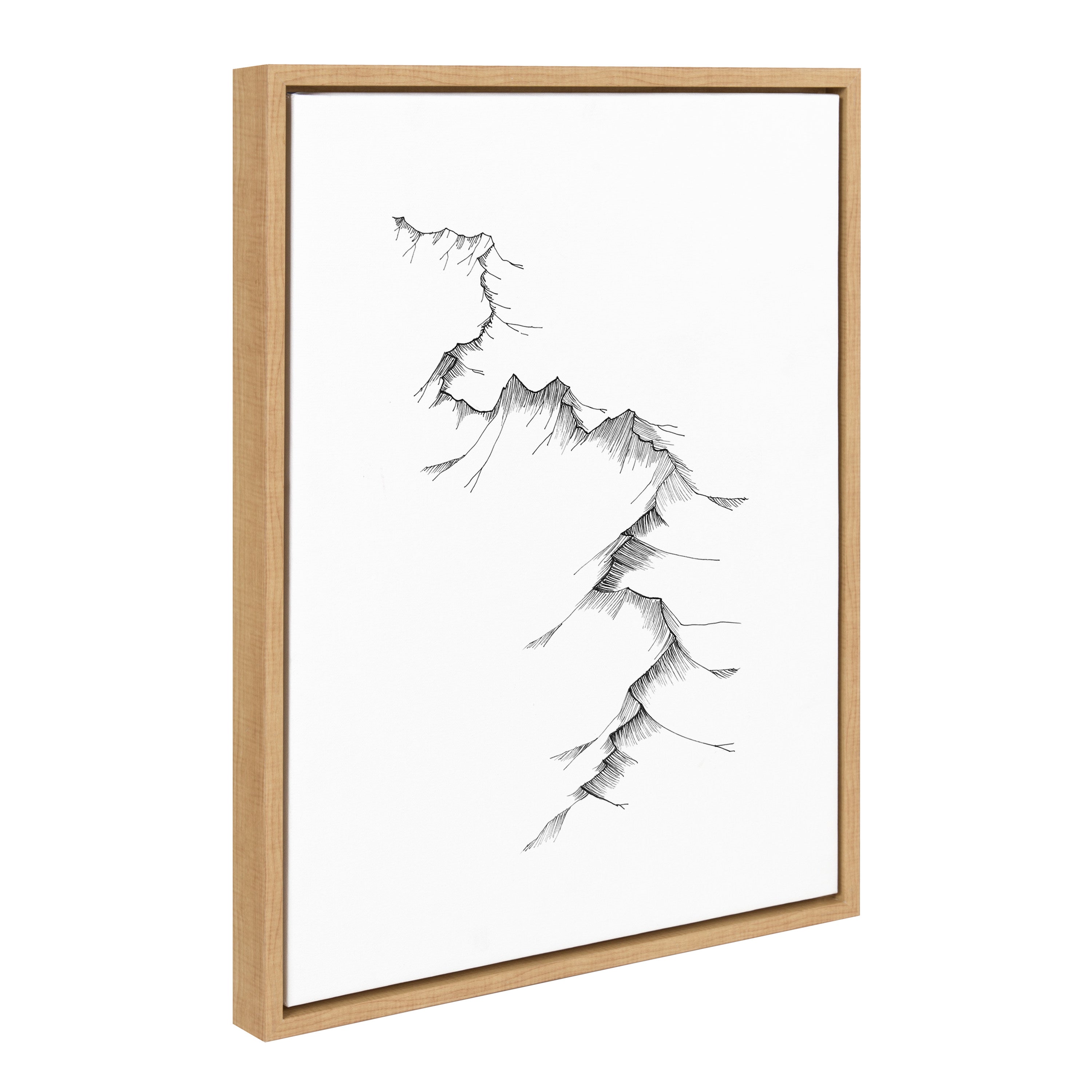 Sylvie Mountains Framed Canvas by Viola Kreczmer