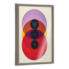 Blake Colorful Records Purple Red Framed Printed Glass by Emiko and Mark Franzen of F2Images