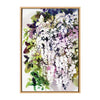 Sylvie White Wisteria Framed Canvas by Ingrid Sanchez of CreativeIngrid