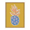 Sylvie Blue Pineapple Framed Canvas by Kasey Free