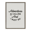 Sylvie Adventure is Calling Framed Canvas by The Creative Bunch Studio