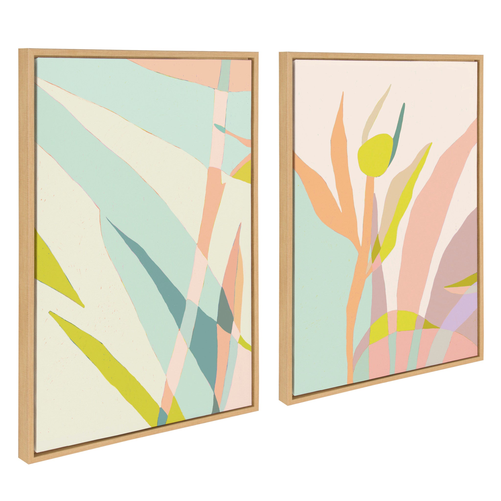 Sylvie Delight in the Moment 3 and 4 Framed Canvas by Alicia Schultz