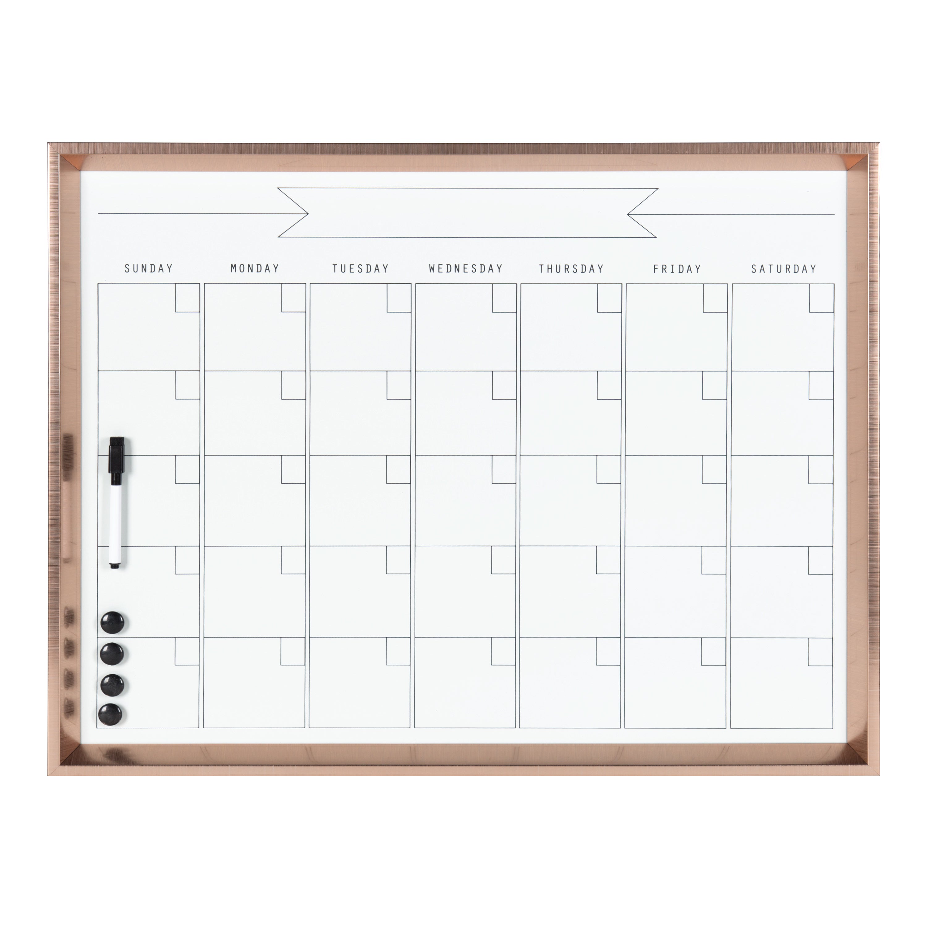 Calter Framed Magnetic Dry Erase Monthly Calendar