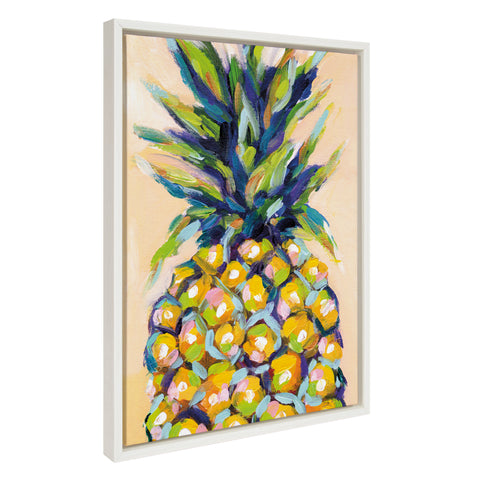 Sylvie Pineapple Study No 2 Framed Canvas by Rachel Christopoulos