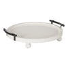Bruillet Round Wooden Footed Tray