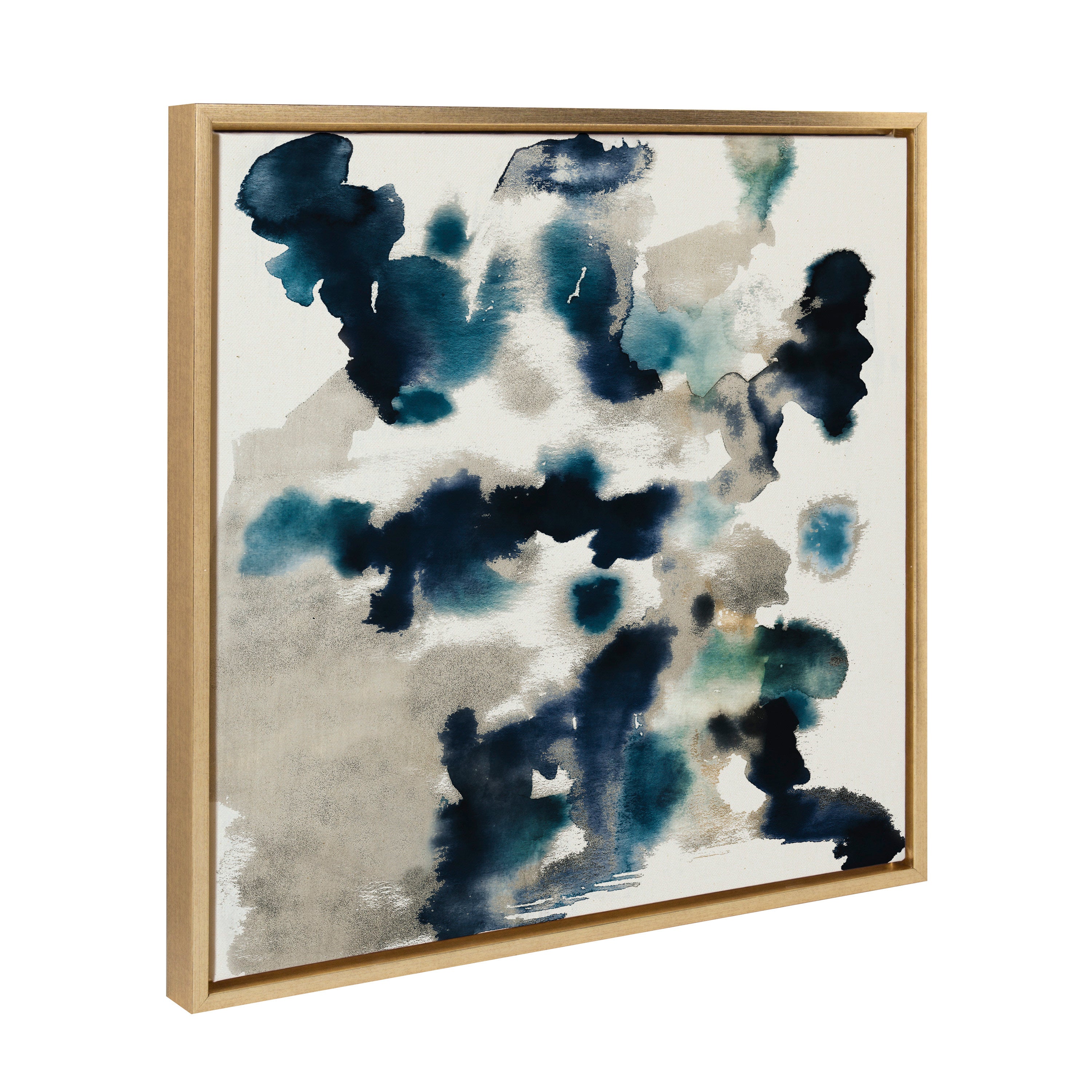 Sylvie Gilded Watercolor Framed Canvas by Amy Lighthall