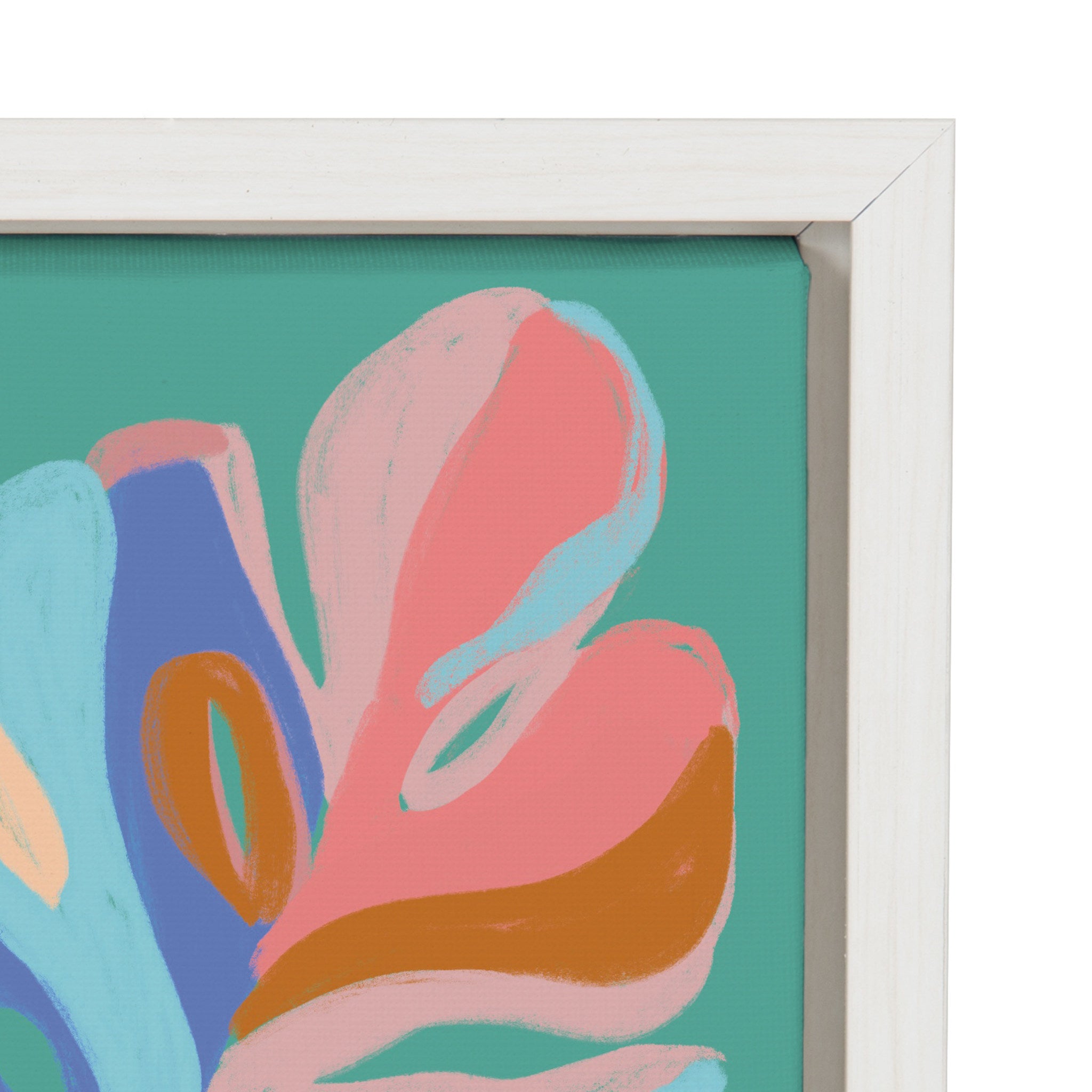 Sylvie Monstera Green Framed Canvas By Kasey Free
