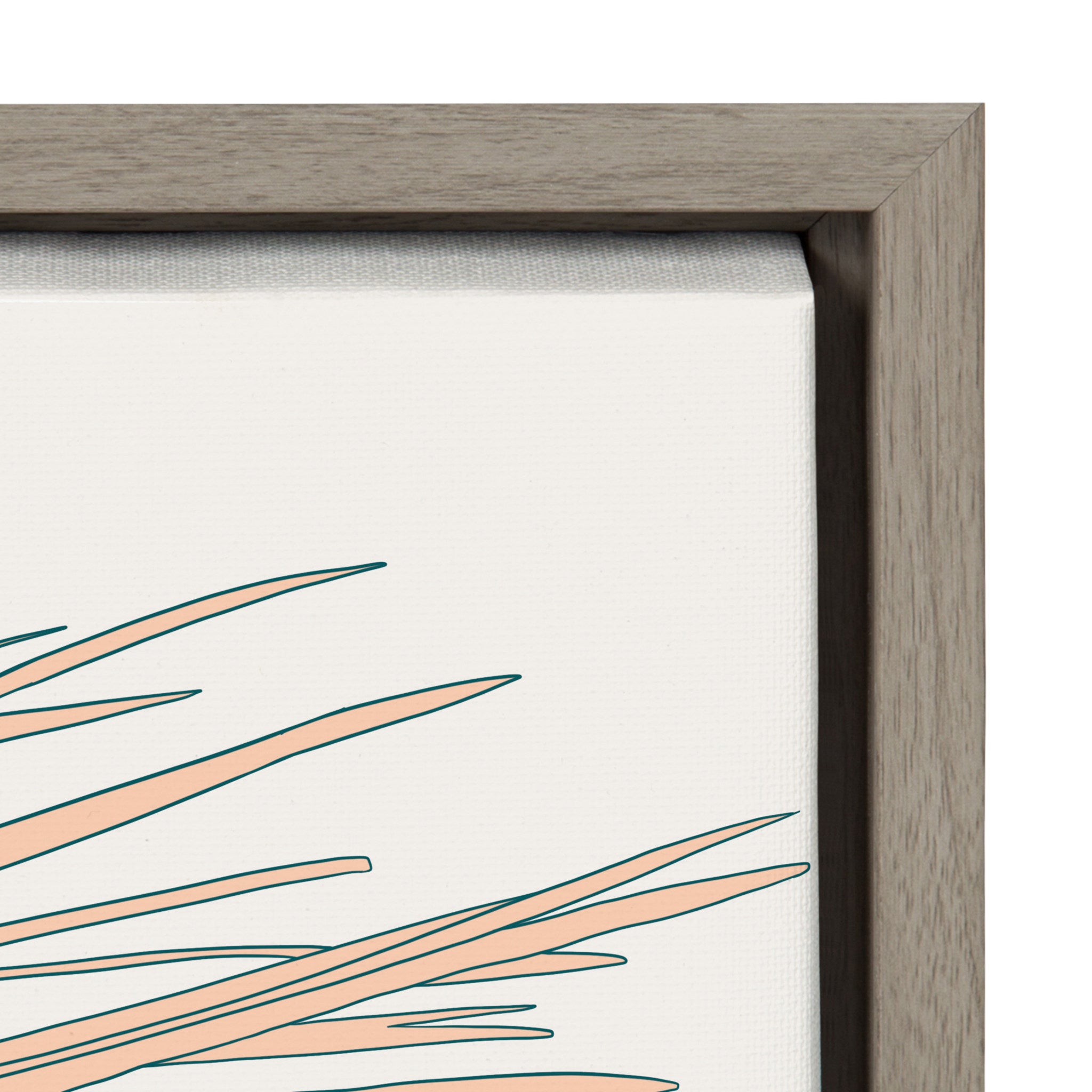 Sylvie Palms Framed Canvas by Alicia Schultz
