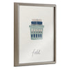 Blake Fold Framed Printed Glass by Elizabeth Silver