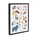 Framed Canvas, Transitional, Black