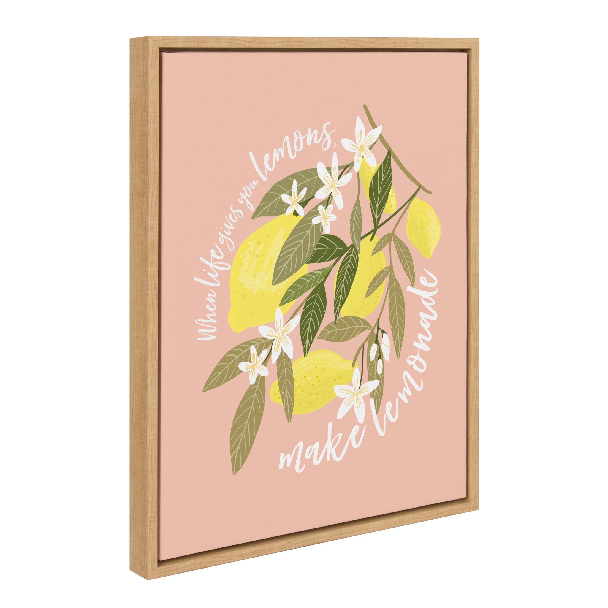 Sylvie 561 Lemons Framed Canvas by Mia Charro