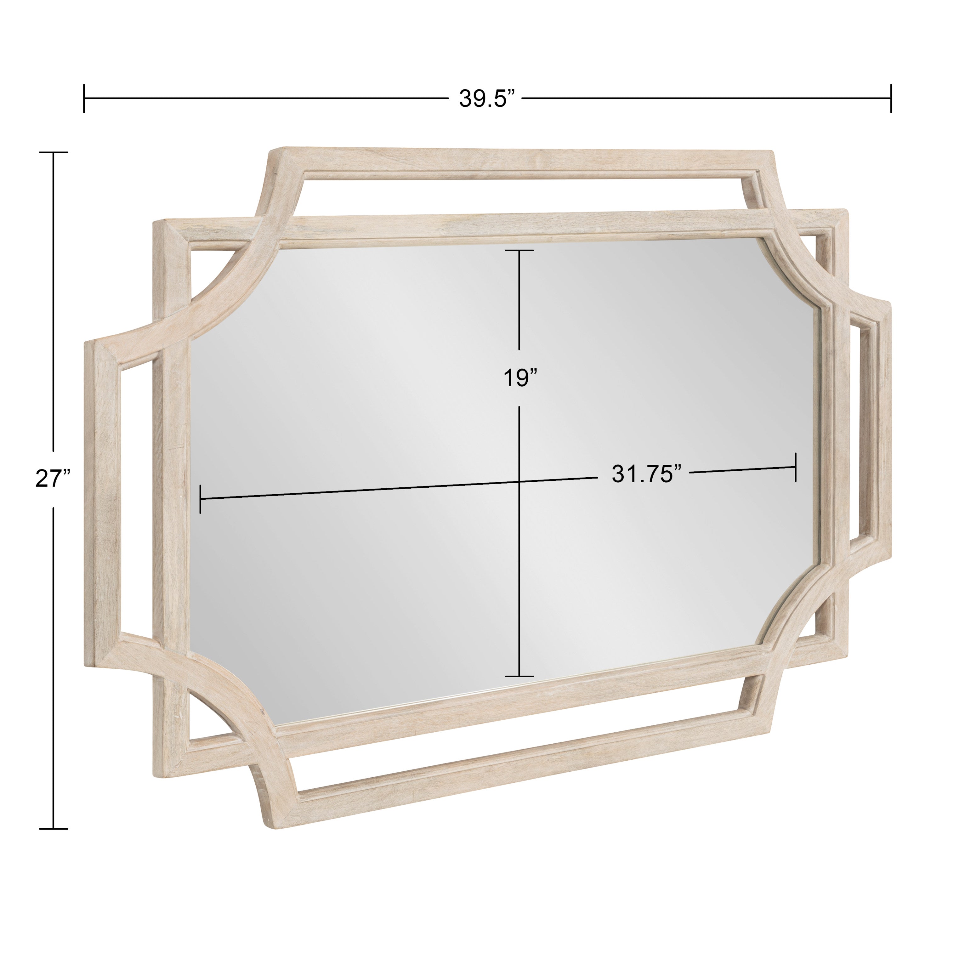 Minuette Wood Framed Wall Mirror