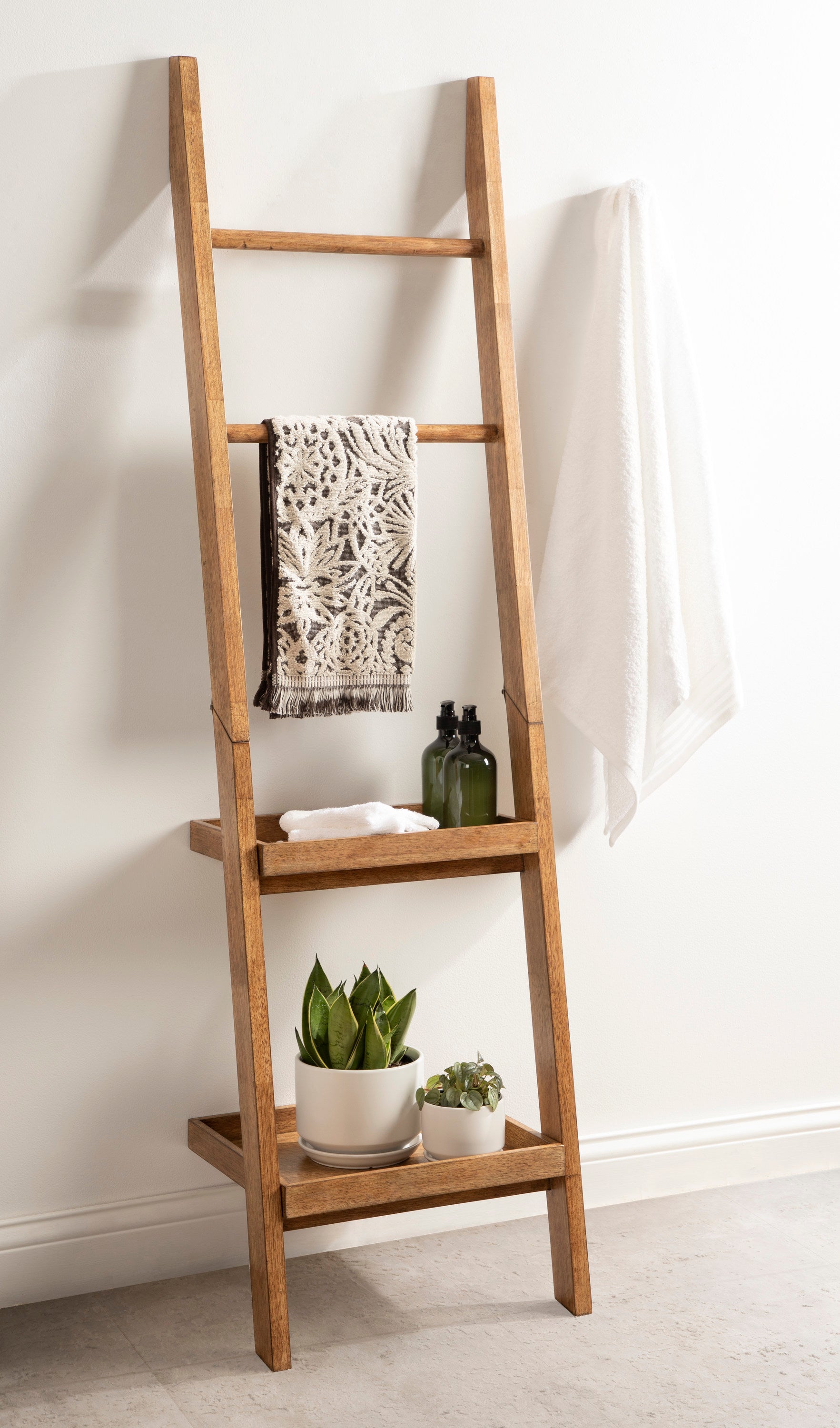 Lowry Wood Ladder Shelf