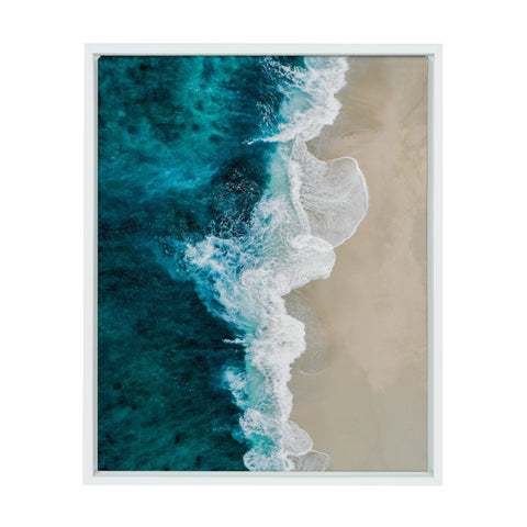 Sylvie Emerald Beach Framed Canvas By Amy Peterson