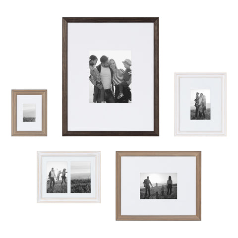 Bordeaux Gallery Wall Matted Picture Frame Set