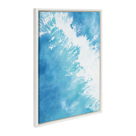 Sylvie Into the Blue Framed Canvas by Julie Maida