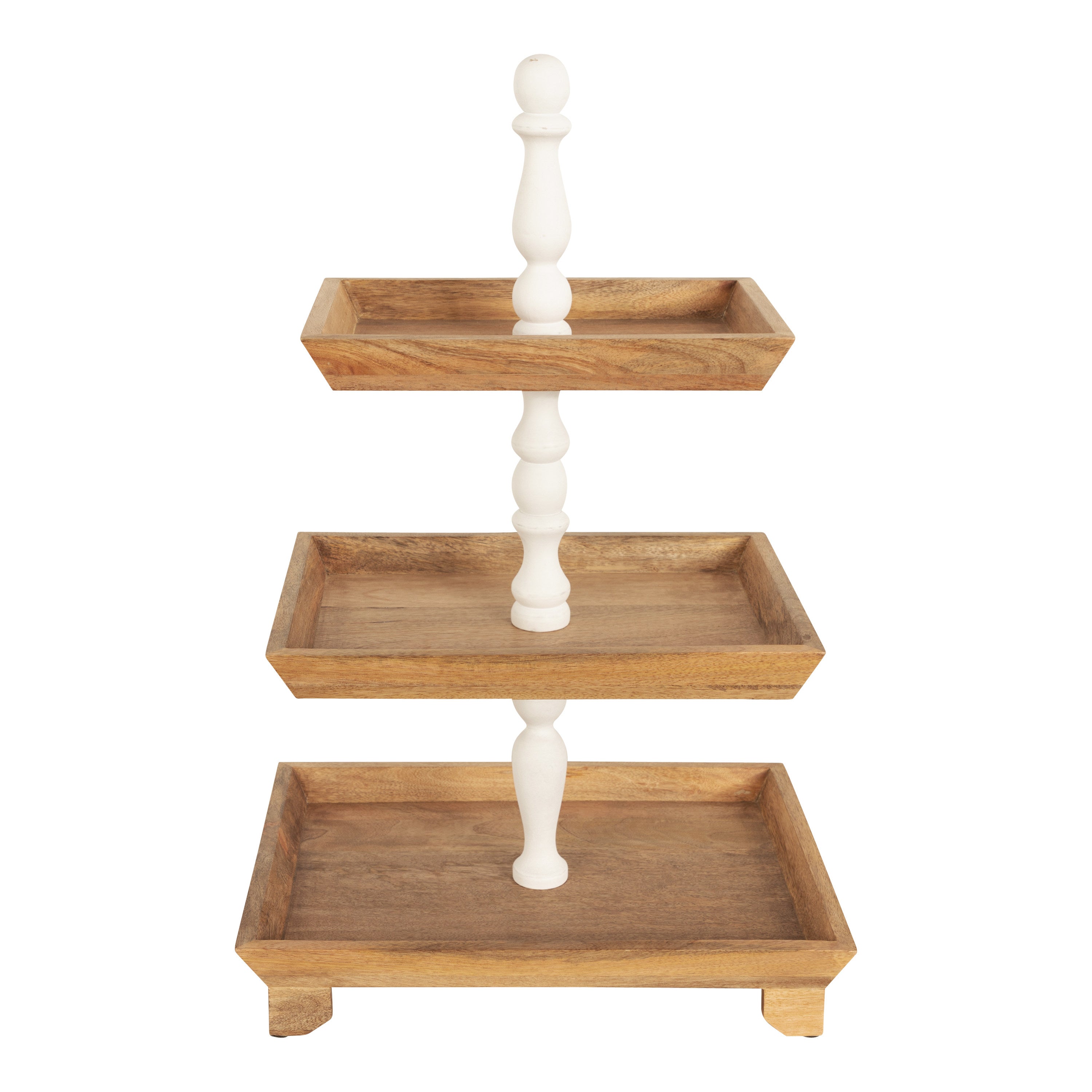 Bess Wood Tiered Tray
