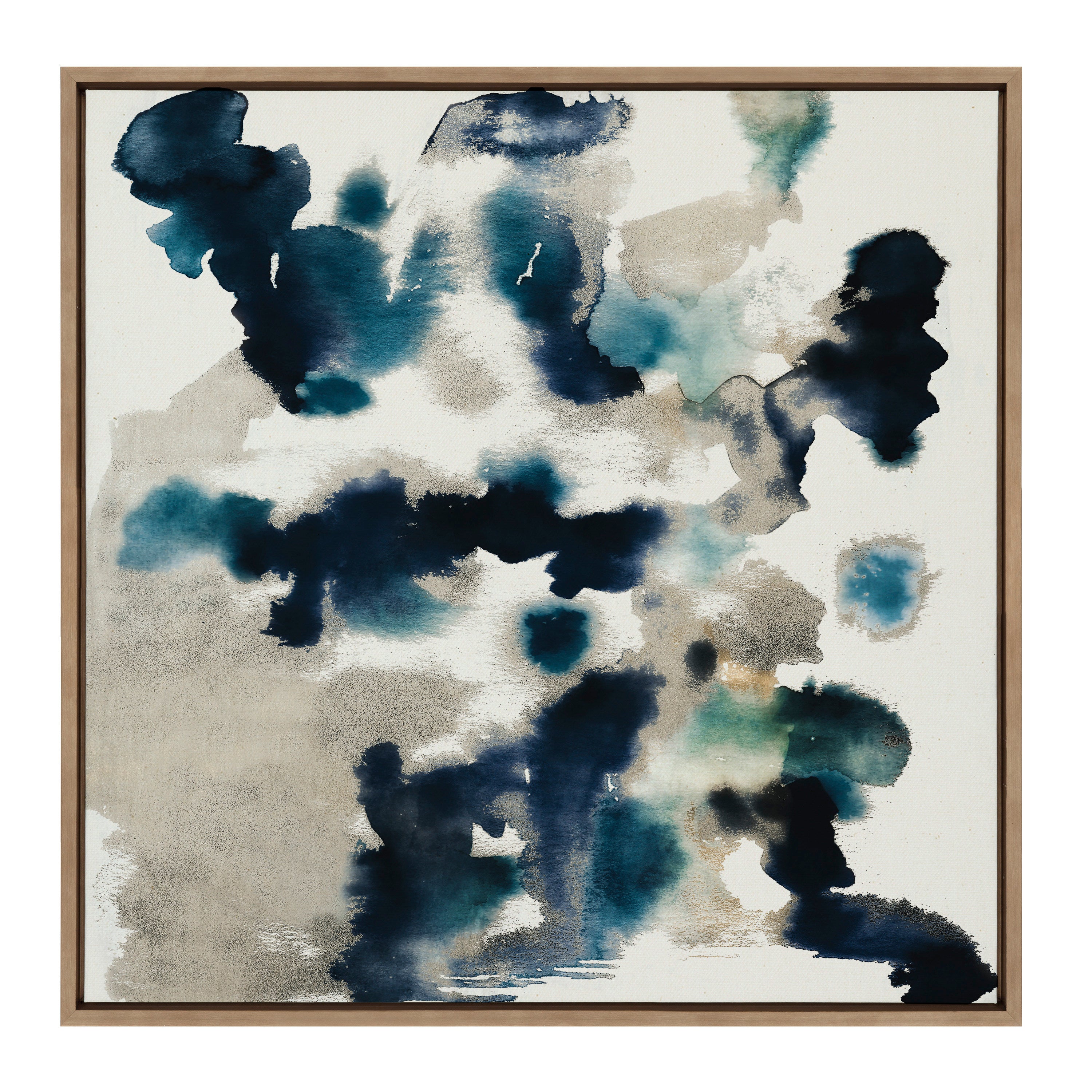 Sylvie Gilded Watercolor Framed Canvas by Amy Lighthall