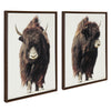 Sylvie Beast 1 and 2 Framed Canvas Art Set by Saint and Sailor Studios