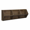 Burdock Wood and Metal Storage Wall Shelf