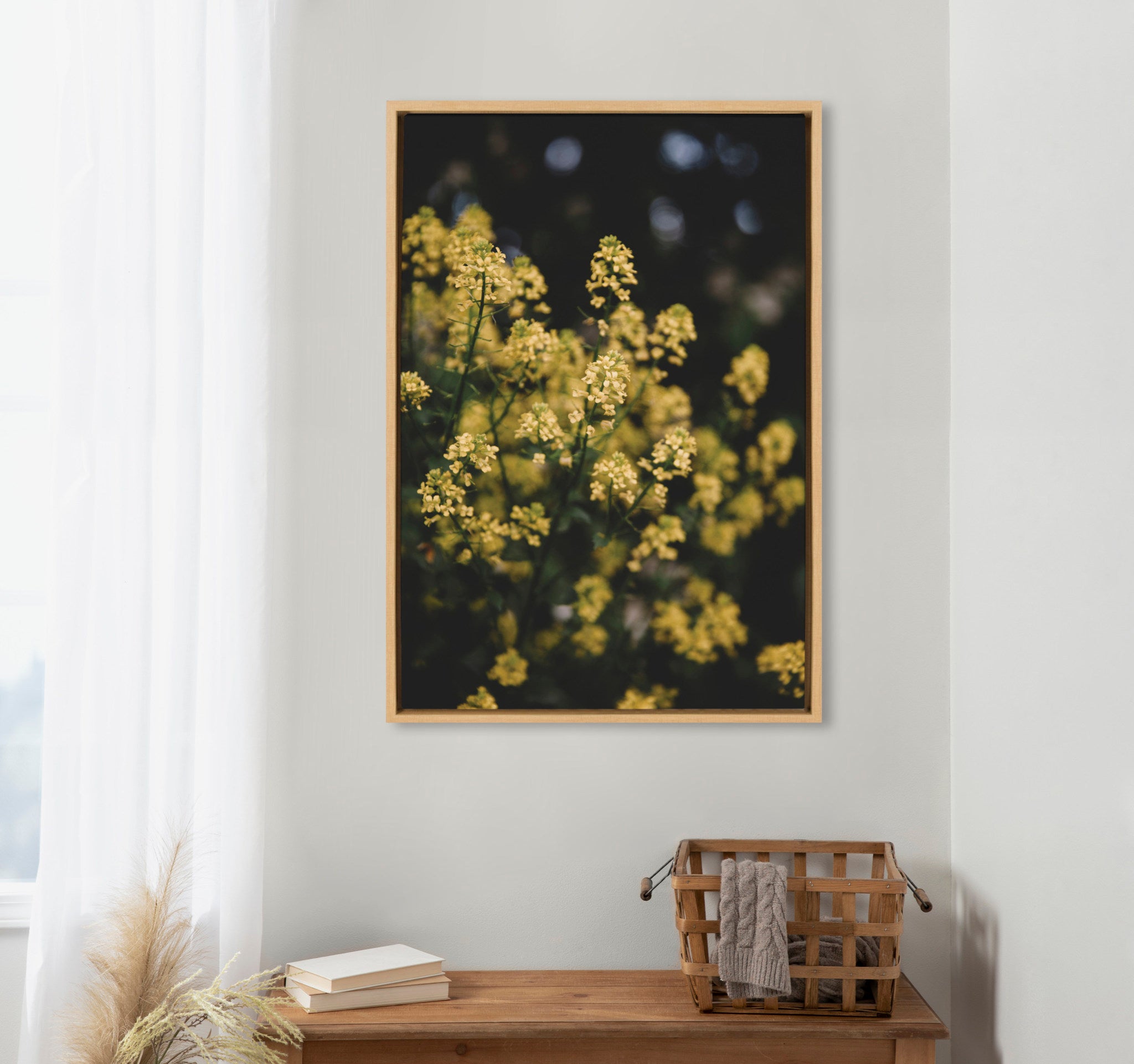 Sylvie Sunshine Flowers Framed Canvas by Patricia Hasz of Patricia Rae Photography