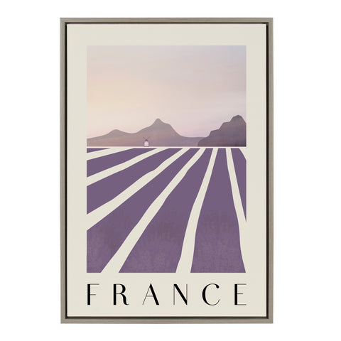 Sylvie Travel Poster France Framed Canvas by Chay O.