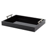 Lipton Decorative Wood Tray with Metal Handles