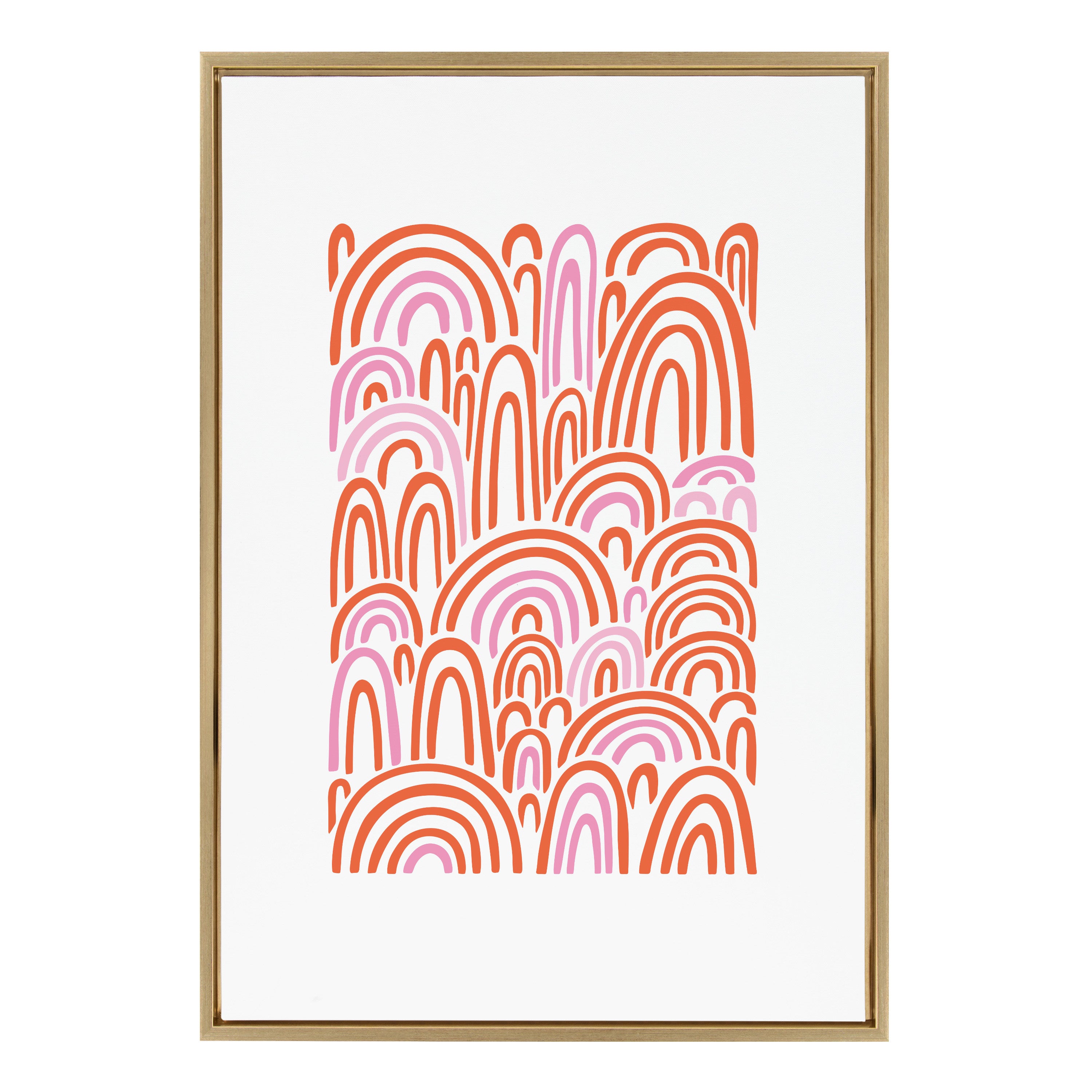 Sylvie Infinite Rainbows Framed Canvas by Elizabeth Olwen
