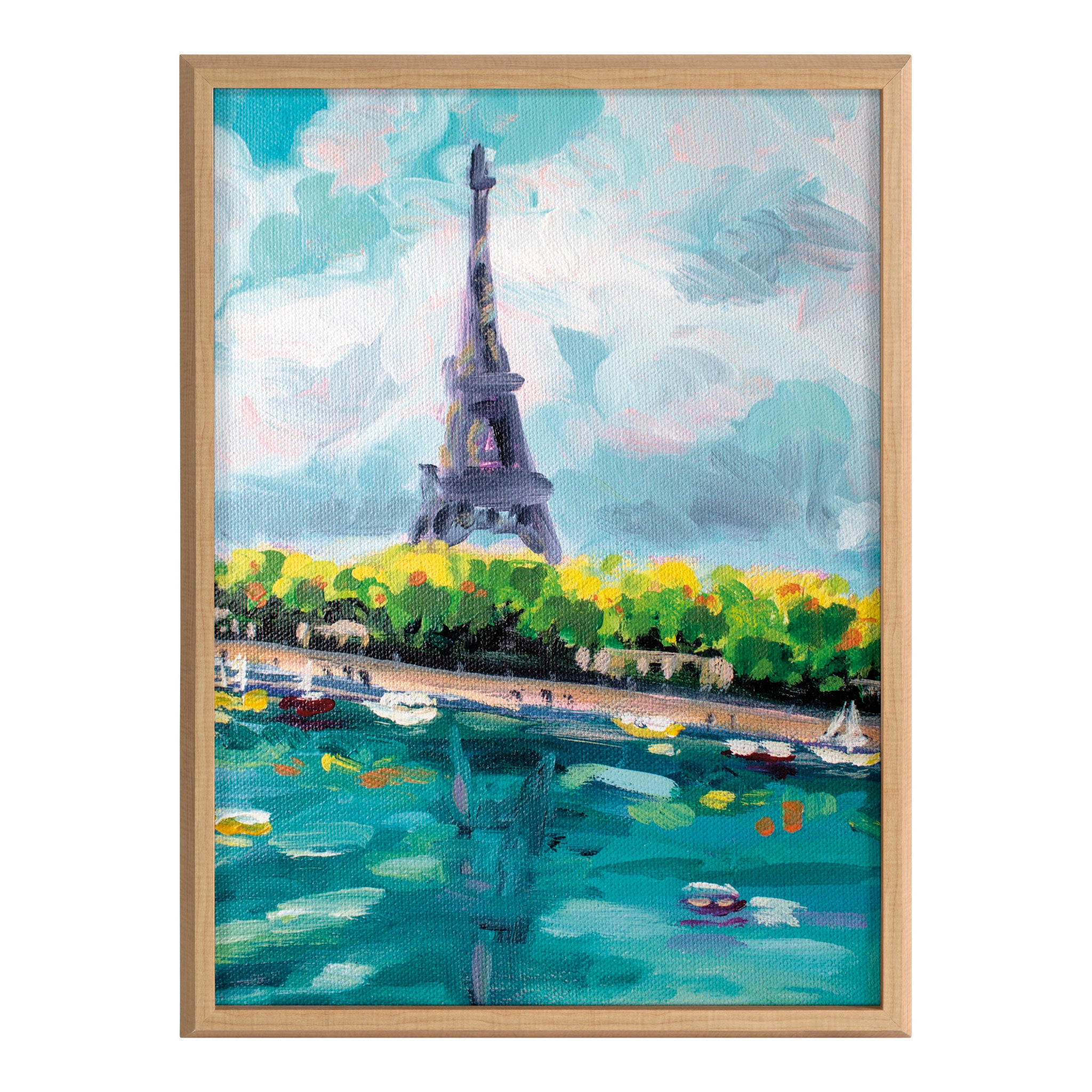 Blake Touch of Fall in Paris Framed Printed Wood by Rachel Christopoulos