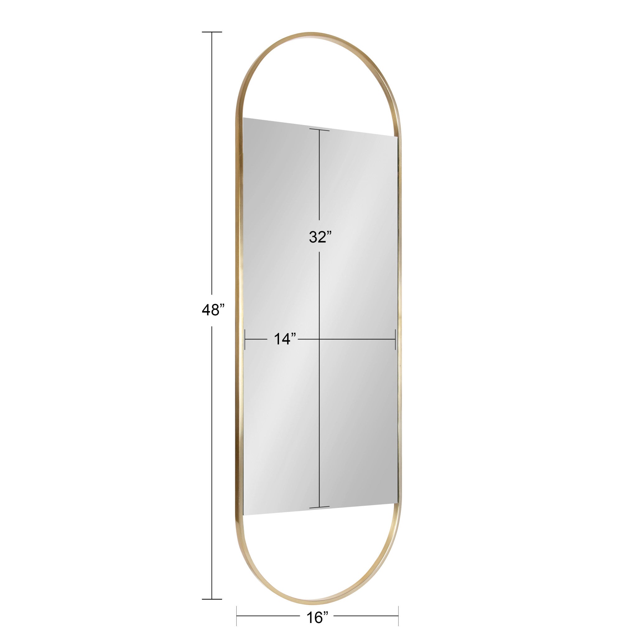 Nobles Framed Capsule Mirror