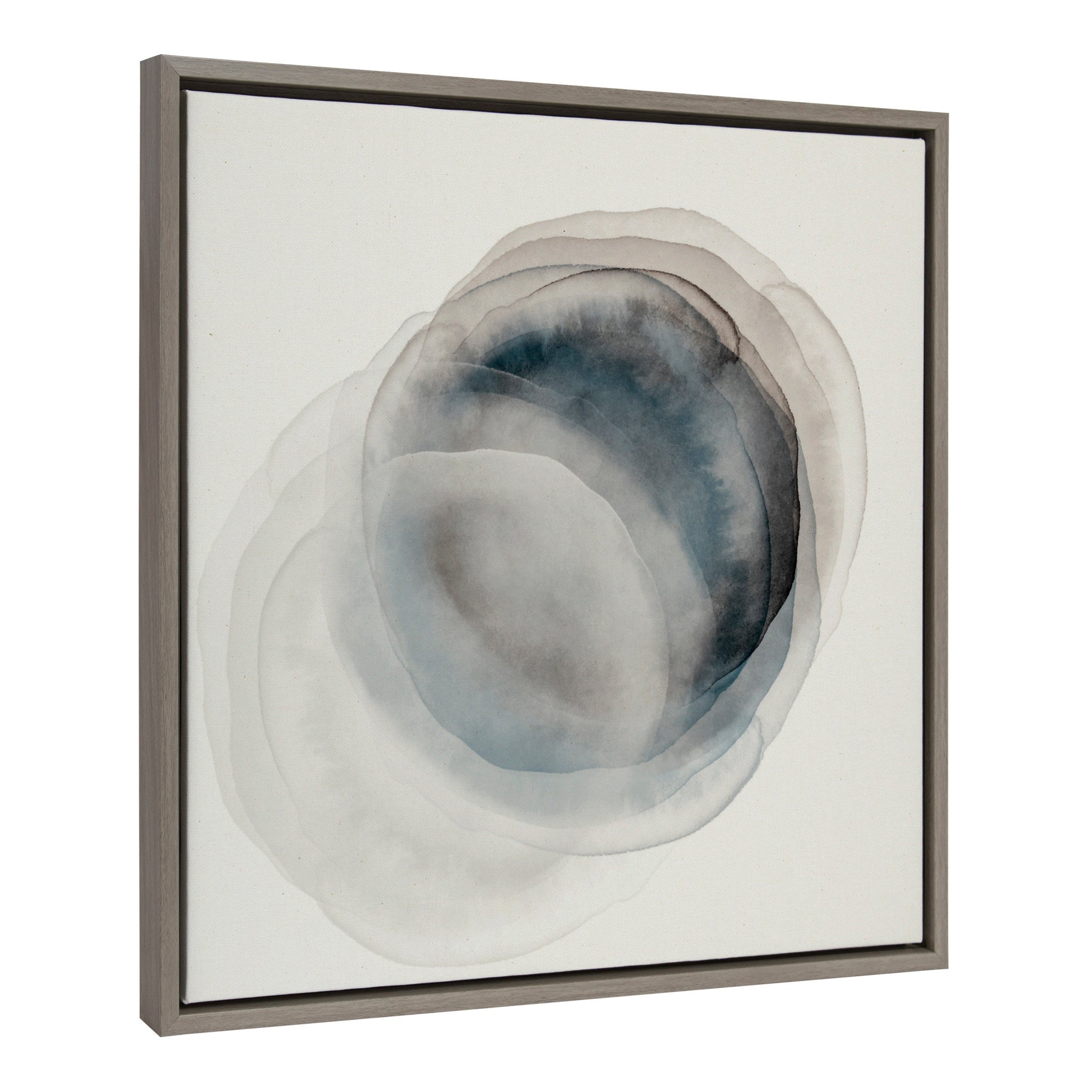 Sylvie Overlapping Dots Framed Canvas by Amy Lighthall